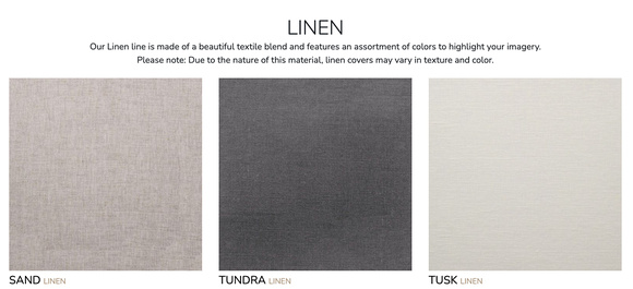 Linen Cover Swatches